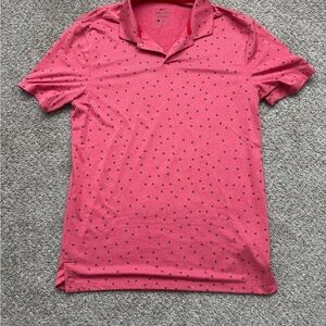Oakley Coral Polo Shirt with Dotted Design